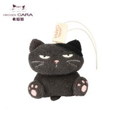 HIKOSEN CARA卡拉猫小黑猫挂饰可爱创意酷萌布艺钥匙箱包配件