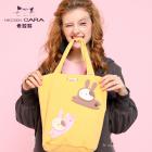 HIKOSEN CARA卡拉猫帆布包日韩女学生帆布手提袋单肩包环保购物袋
